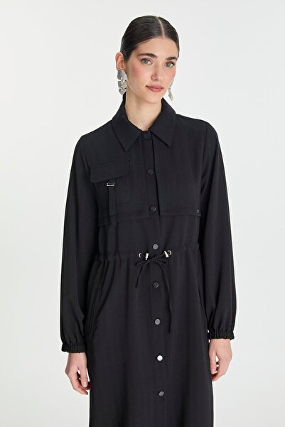 Zühre Μαύρο Giy Çık με ελαστικό κουμπί στη μέση GC-0248