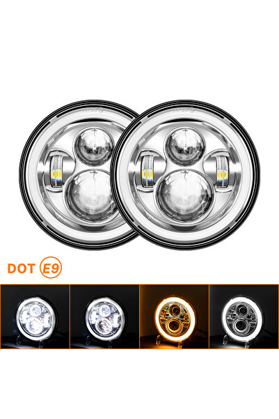 Choice3 مصباح هالو فضي 40 واط لسيارات نيسان باترول Y60 وهامر H1 وH2 ولادا 4X4...