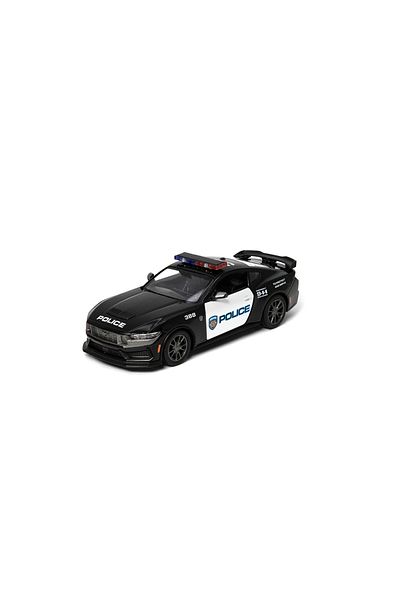 Vardem Kinsmart Pull Drop 2024 Ford Mustang Dark Horse (Police)