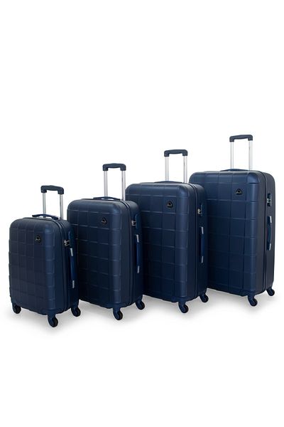 Senator Travel Bag Suitcase A207 4 Pcs Hard Casing Trolley Luggage Set Navy Blue
