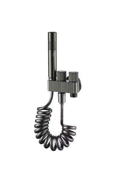 Rain Drop De la Robinetul Meu Hygienic shower with built-in tap, bidet and toilet mixer, with single inlet, cold water, grey