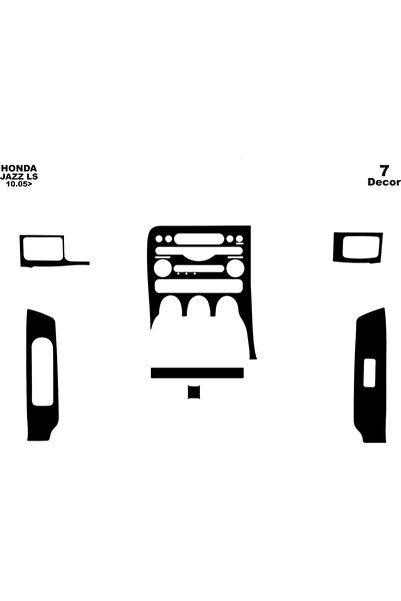 Marscockpitdesign هوندا جاز كونسول-توربيدو 2005 7 قطع
