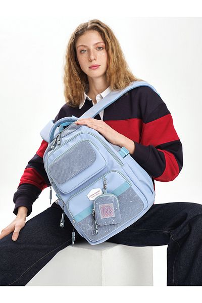 Pierre Cardin Girl's Multi-Eye Backpack School Bag 07Pc2824