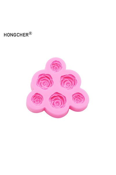 Choice قوالب سيليكون على شكل زهرة الفاوانيا الوردية والورد، مثالية لتزيين أغط...