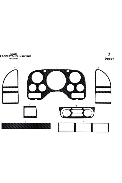 Marscockpitdesign BMC كونسول-تجهيز الطوربيد المهني 2007 7 قطع