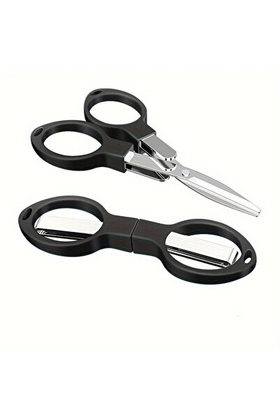 choice2 Black plastic 1Pcs Versatile Stainless Steel Folding Scissors - Retra...