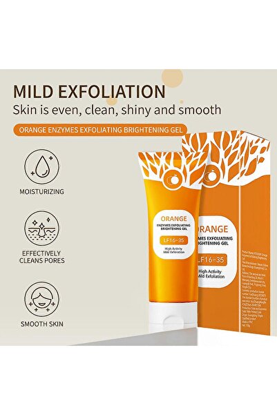 unbranded Orange Enzymes Exfoliating Brightening Gel Moisturizing Smoothing Tighten Pores Whitening Brightenin