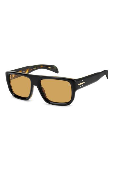 David Beckham 7132/S Wr7Vs 56 Yellow Glass Men's Sun