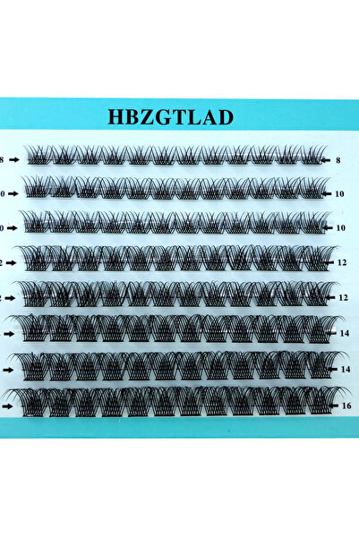 choice2 MIX 0.07mm D C1 HBZGTLAD New Segmented Lash Clusters D Curl Mix Lengt...