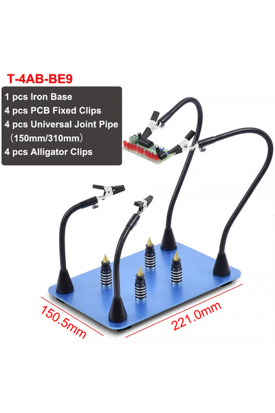 Choice6 DC 5V T-4AB-BE9 NEWACALOX PCB Fixture Clips Soldering Holder Third Ha...