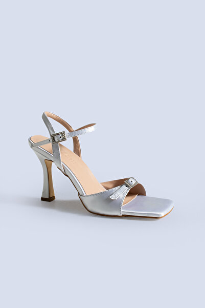 Tacchi Cassia Tek Bant Siyah Topuklu Ayakkabı