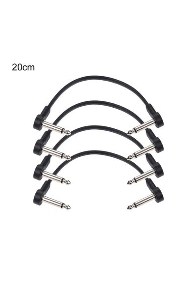 Choice1 كابل صوتي مضاد للضوضاء لدواسة جيتار كهربائي، بطول 20 سم (8 بوصات)، 4 ...