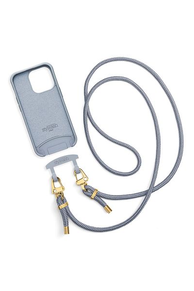 STYLEASH Husa telefon premium din TPU cu snur detasabil Styleash, iPhone 14