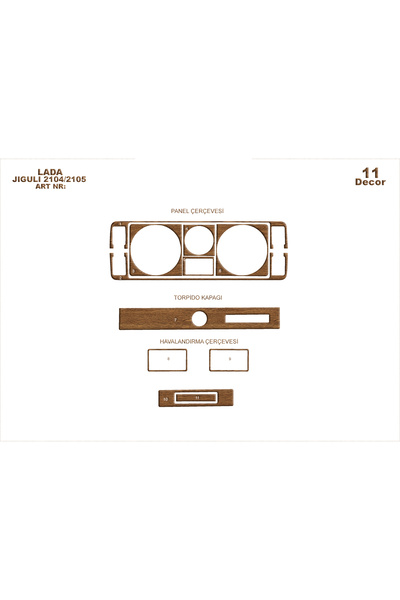Marscockpitdesign لدّا جيجولي كونسول-توربيدو 2104-2105 11 قطعة