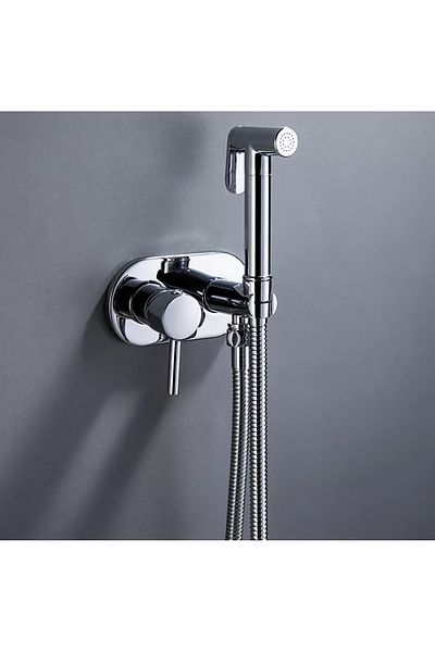 Rain Drop De la Robinetul Meu Hygienic shower set, hot/cold water for bidet and toilet, recessed