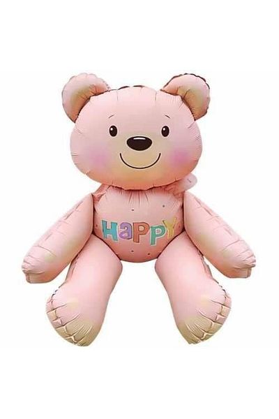 Parti Dükkanım Sitting Bear Pink Foil Balloon 51*54 cm