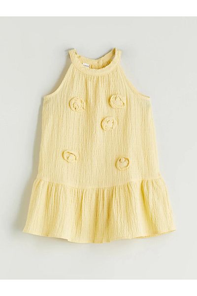 LC Waikiki Lcw Kids Sari Floral Girl's Muslin Dress