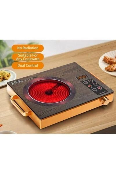 Silver Crest Infrared Stove 4 Digit LED display digital cooker, Timer system, Touch and Knob control
