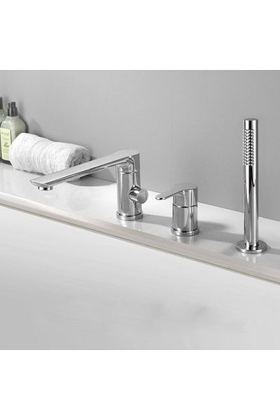 Rain Drop De la Robinetul Meu 3-hole bathtub faucet, made of Brass