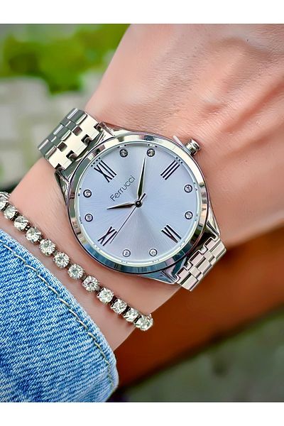 Ferrucci Women's Wristwatch Steel Cord 3 Atm Water Resistant Bracelet Gift