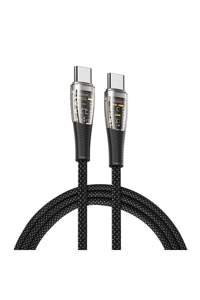 Dali Cablu de încărcare și transfer de date, USB Tip-C la USB Tip-C, A6, 65W, 1m, Negru