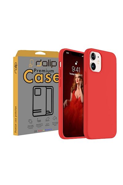 dalip Husa pentru iPhone 12 Mini, V Leather HQ Armor, Rosu