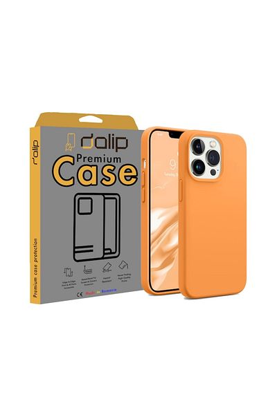 dalip Husa pentru iPhone 13 Pro Max, Silicon HQ Flex Armor, Portocaliu