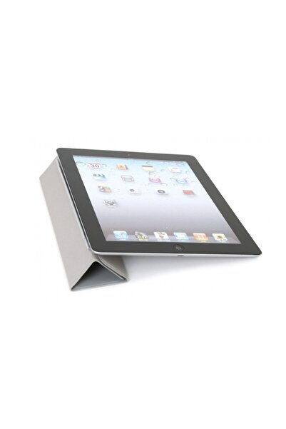 Dali Suport de birou compatibil cu Apple iPad 2/3/4, tip stand, piele ecologica, Gri