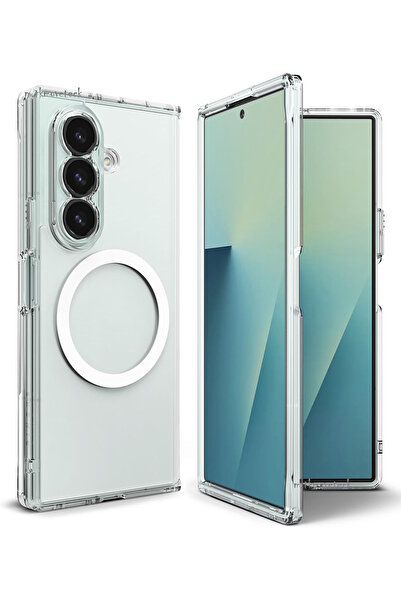 m.tk moveteck Samsung Galaxy Z Fold 7 Kılıf Magsafe Wireless Kablosuz Şarj De...