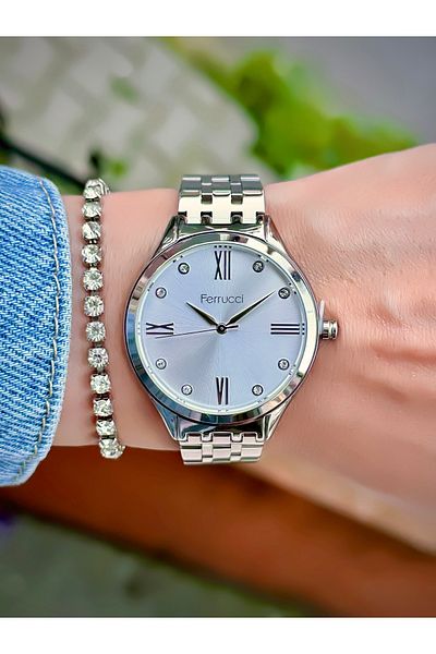 Ferrucci Women's Wristwatch Steel Cord 3 Atm Water Resistant Bracelet Gift