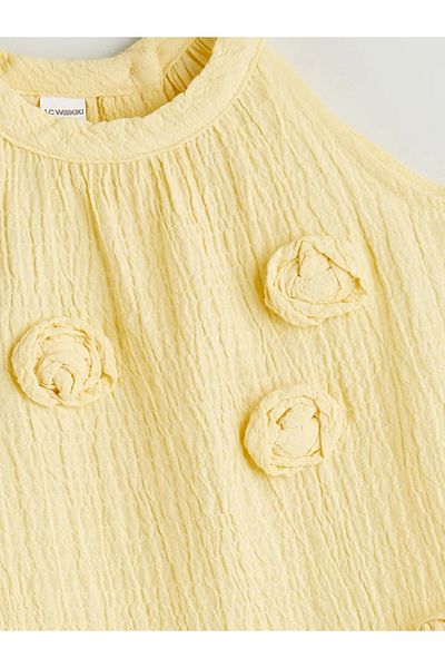 LC Waikiki Lcw Kids Sari Floral Girl's Muslin Dress