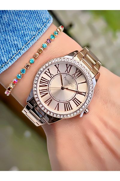 Ferrucci Women's Wristwatch Steel Cord 3 Atm Water Resistant Bracelet Gift