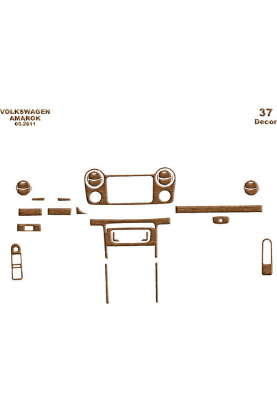 Marscockpitdesign فولكس واجن اماروك كونسول-توردو 2010- 37 قطعة