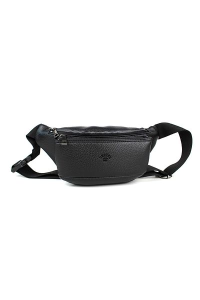 deri,se club Men's Black Multi-Pocket Shoulder and Waist Bag