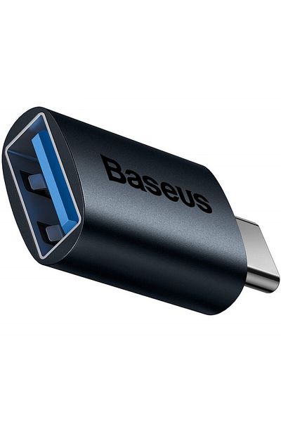 Baseus Adaptor OTG, USB A 3.1 la USB Tip-C, Gen 1, Mini, Albastru