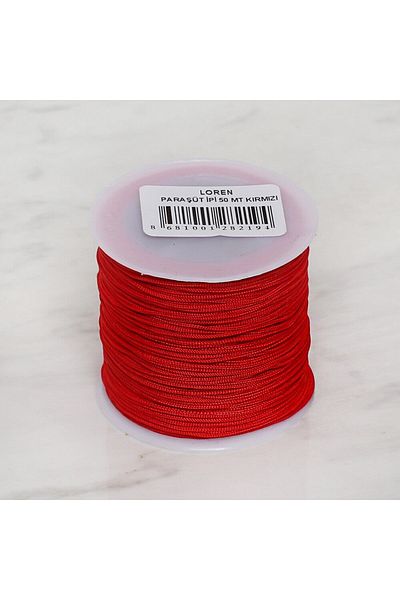 MBB ETİCARET Loren Parachute Rope 50 Mt Red