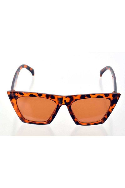MBB ETİCARET Leopard Frame Cat Eye Women's Sunglasses - Fashion Eyewear