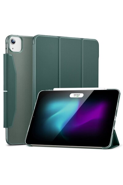 Dali Flip Cover Case for Apple iPad Air 13 2024, Ascend Trifold, Dark Green
