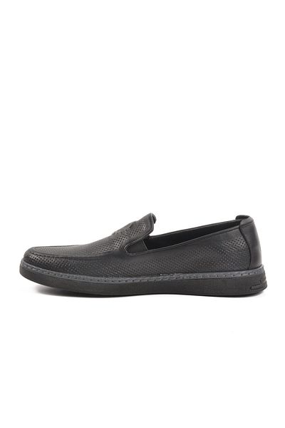 AYAKMOD C330 m Black Genuine Leather Men's Casual Shoes