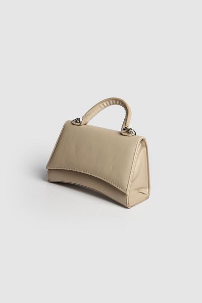 La La'Graccio Paris Lagraccio Paris Women's Bawy Design Hand and Crossbody Bag Mink