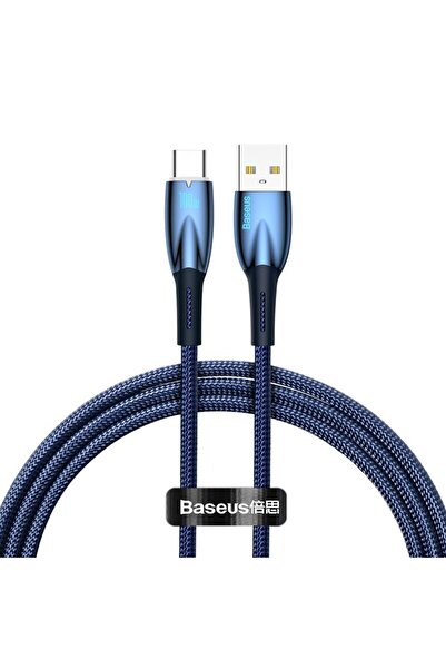 dalip Cablu de incarcare si transfer date, USB-A la USB Type-C, Glimmer Series, 100W, Fast Charge, 1m, Alb