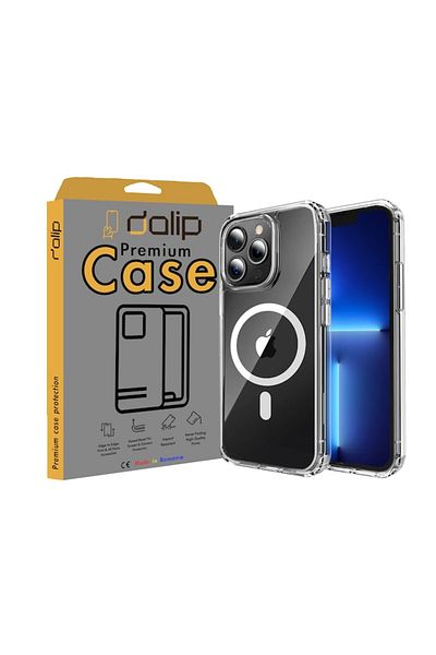 dalip Husa pentru Apple iPhone 15 Pro Max, Magsafe Charge, Silicon Ultra Clear, Transparent