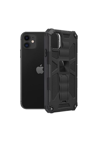 dalip Carcasă de protecție compatibilă cu Apple iPhone 11, seria Blazor, suport magnetic, TPU, neagră