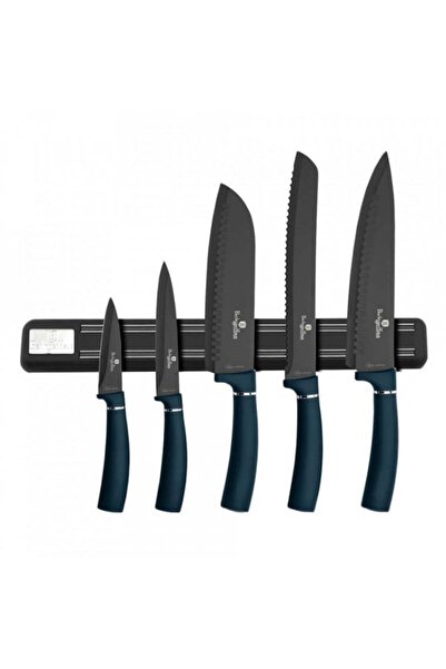 Berlinger Haus Set cutite otel inoxidabil cu suport magnetic (6 piese) Aquamarine Metalic Line Berlinger Haus BH 25