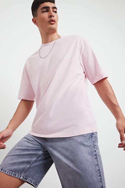 DeFacto 100 % Baumwolle, lockere Passform, entspannter Schnitt, Rundhalsausschnitt, bedrucktes Kurzarm-T-Shirt F5732AX25AU