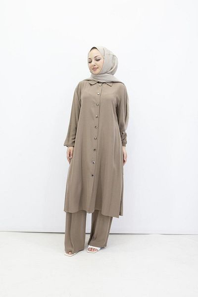 feray kaya 0352 Ezel Long Modal Suit