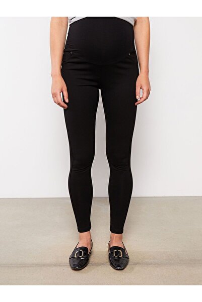 LC Waikiki Plain Maternity Leggings with Abdominal Panel