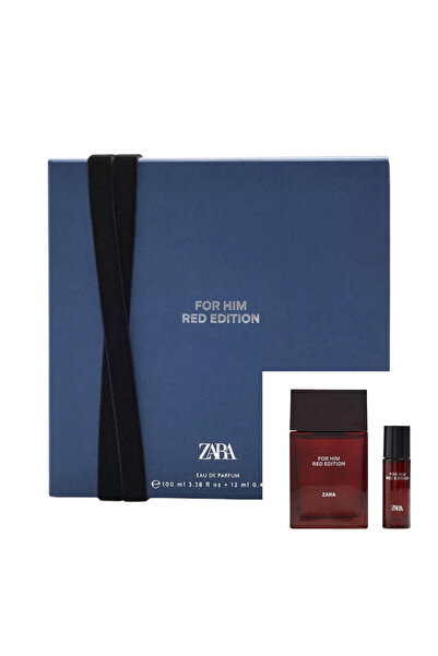 Zara FOR HIM RED EDITION ERKEK PARFÜM 100 ML EDP (3,38 FL. OZ) + 12 ML (0,41 ...