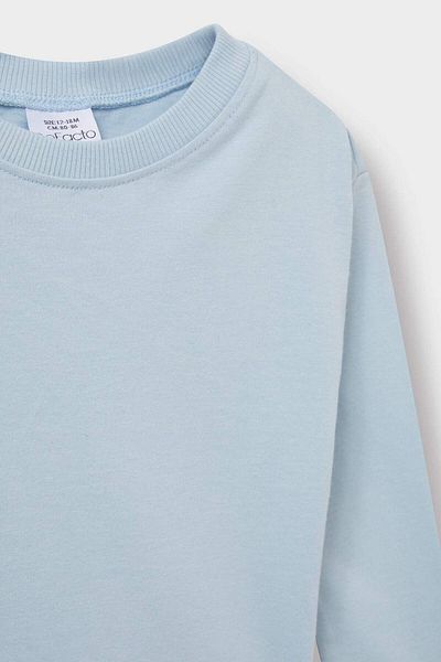DeFacto Baby Boy Crew Neck Basic μακρυμάνικο μπλουζάκι E8354A525AU
