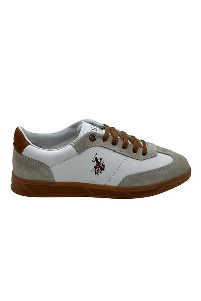 U.S. Polo Assn. Kany 5Pr Leather Men's Shoes-White